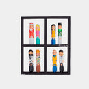 Quadro Janela Bonecos Gigantes