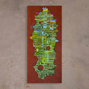 Tela Nino Ferreira - Abstrato-1 110 X 50 cm