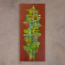 Tela Nino Ferreira - Abstrato-2 110 X 50 cm