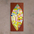 Tela Nino Ferreira - Abstrato-3 110 X 50 cm