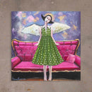 Tela Nino Ferreira - Asas 40 X 40 cm