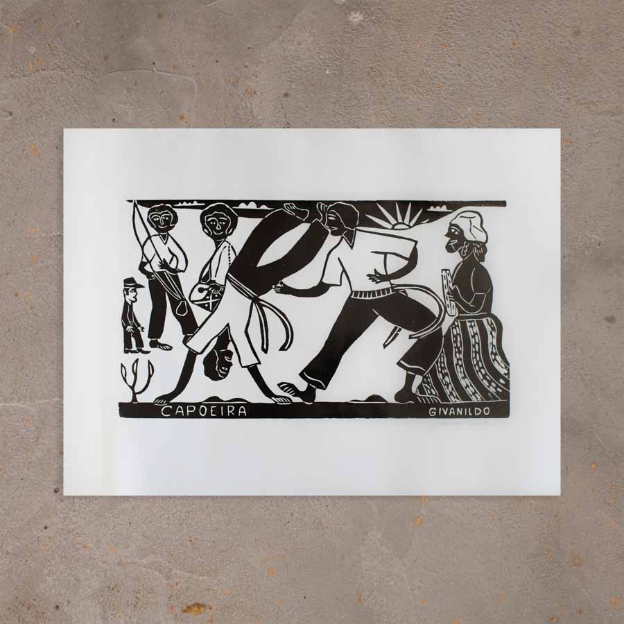 Xilogravura A Capoeira - 48 X 66 cm