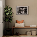 Xilogravura A Chegada da Parteira - 48 X 66 cm