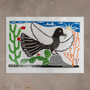 Xilogravura Asa Branca - 48 X 66 cm