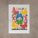 Xilogravura Balé das Borboletas - 66 X 48 cm