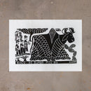 Xilogravura Bloco do Bumba meu Boi - 48 X 66 cm
