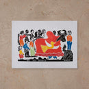 Xilogravura Boi Asa Branca - 48 X 66 cm