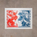 Xilogravura Bumba Meu Pokémon - 27 X 35 cm