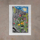 Xilogravura De Volta as Origens - 66 X 48 cm