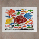 Xilogravura Época da Piracema - 48 X 66 cm