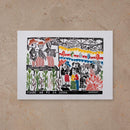 Xilogravura Forró no Pé de Serra - 48 X 66 cm