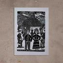 Xilogravura Maracatu do Caroba - 66 X 48 cm