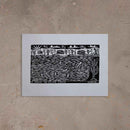 Xilogravura O Banho no Velho Chico - 48 X 66 cm