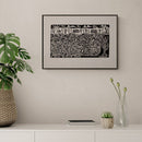 Xilogravura O Banho no Velho Chico - 48 X 66 cm