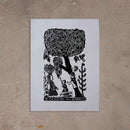 Xilogravura O Cajueiro - 66 X 48 cm