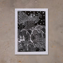 Xilogravura O Pavão Misterioso - 66 X 48 cm