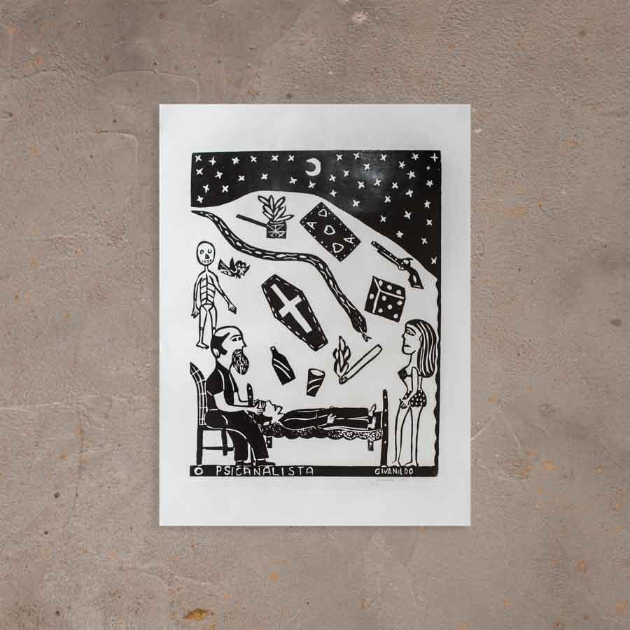 Xilogravura - O Psicanalista 