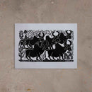 Xilogravura O Vaqueiro e a Boiada - 48 X 66 cm