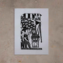 Xilogravura O Vendedor de Cordel - 66 X 48 cm