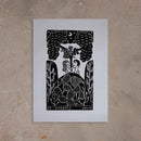 Xilogravura Os Amantes - 66 X 48 cm