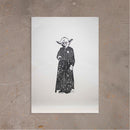 Xilogravura Padim Yoda - 42 X 30 cm