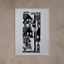 Xilogravura Pau de Sebo - 66 X 48 cm