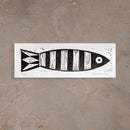Xilogravura Pescada - 12 X 35 cm
