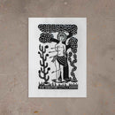 Xilogravura São Sebastião - 66 X 48 cm