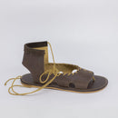 Sandália Rasteira Feminina Marrom FV A-22