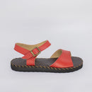 Sandália Rasteira Feminina Vermelho FV B-20