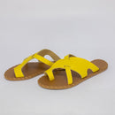 Sandália Rasteira Feminina Amarela FV B-27