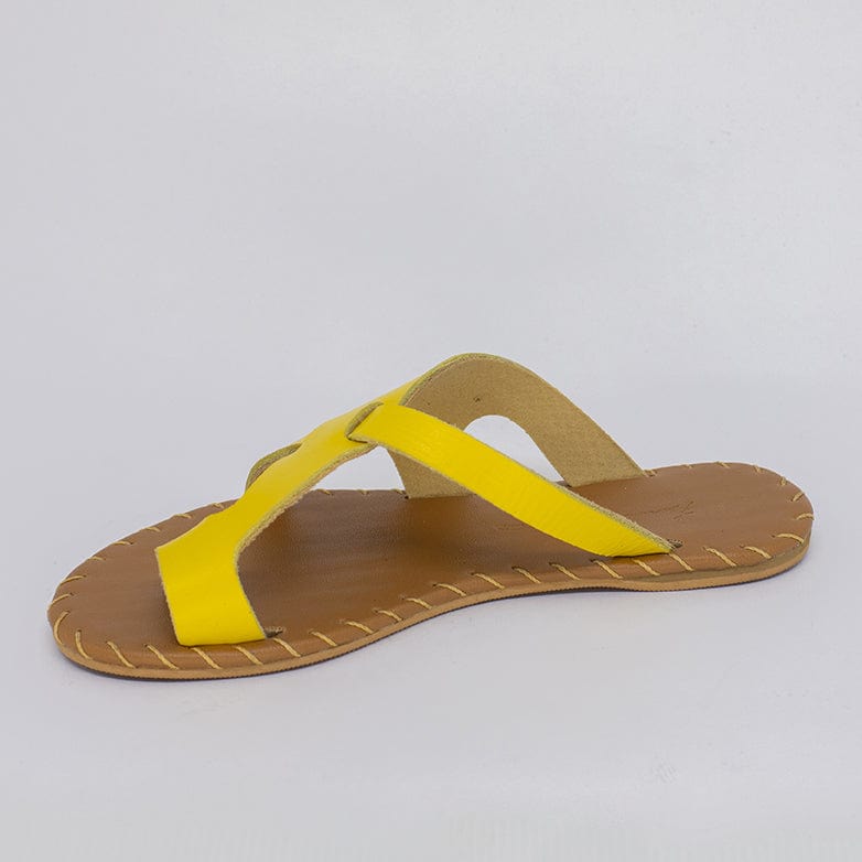 Sandália Rasteira Feminina Amarela FV B-27