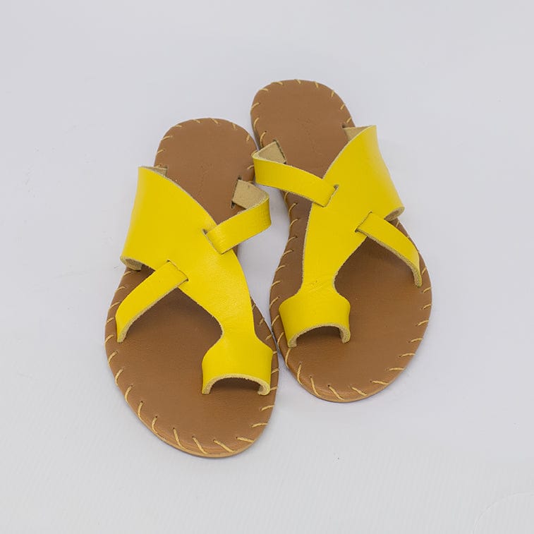 Sandália Rasteira Feminina Amarela FV B-27