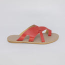 Sandália Rasteira Feminina Vermelha FV B-27