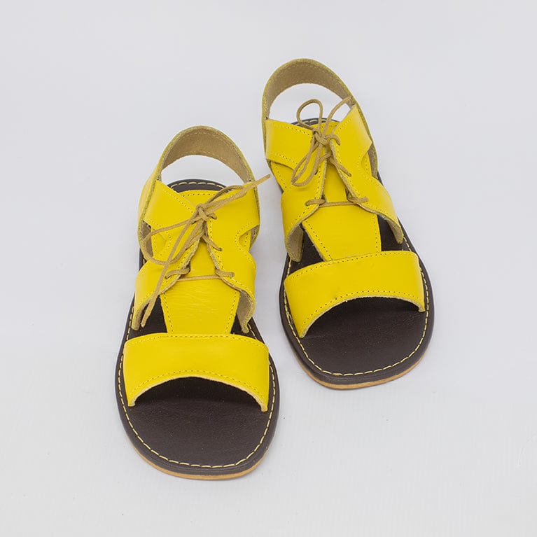 Sandália Rasteira Feminina Amarela FV B-33