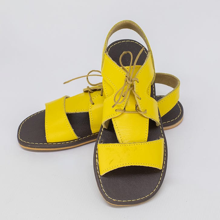 Sandália Rasteira Feminina Amarela FV B-33