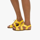 SANDÁLIA FV B-33 AMARELA Sandália Artes do Imaginario Brasileiro 