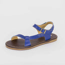 Sandália Rasteira Feminina Azul FV B-43