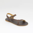 Sandália Rasteira Feminina Marrom FV B-43