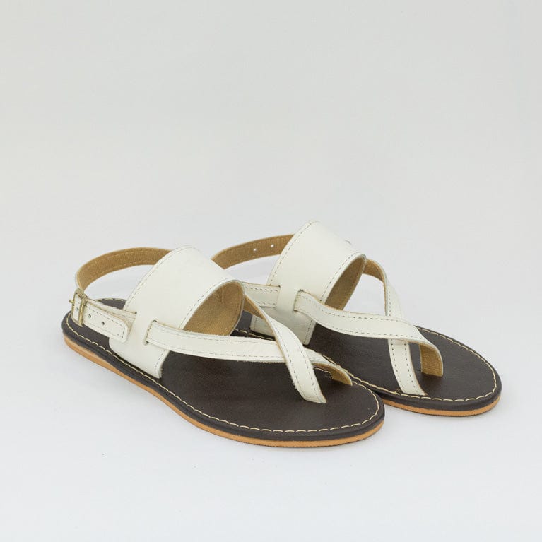 Sandália Rasteira Feminina Branca FV B-48