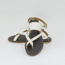 Sandália Rasteira Feminina Branca FV B-48