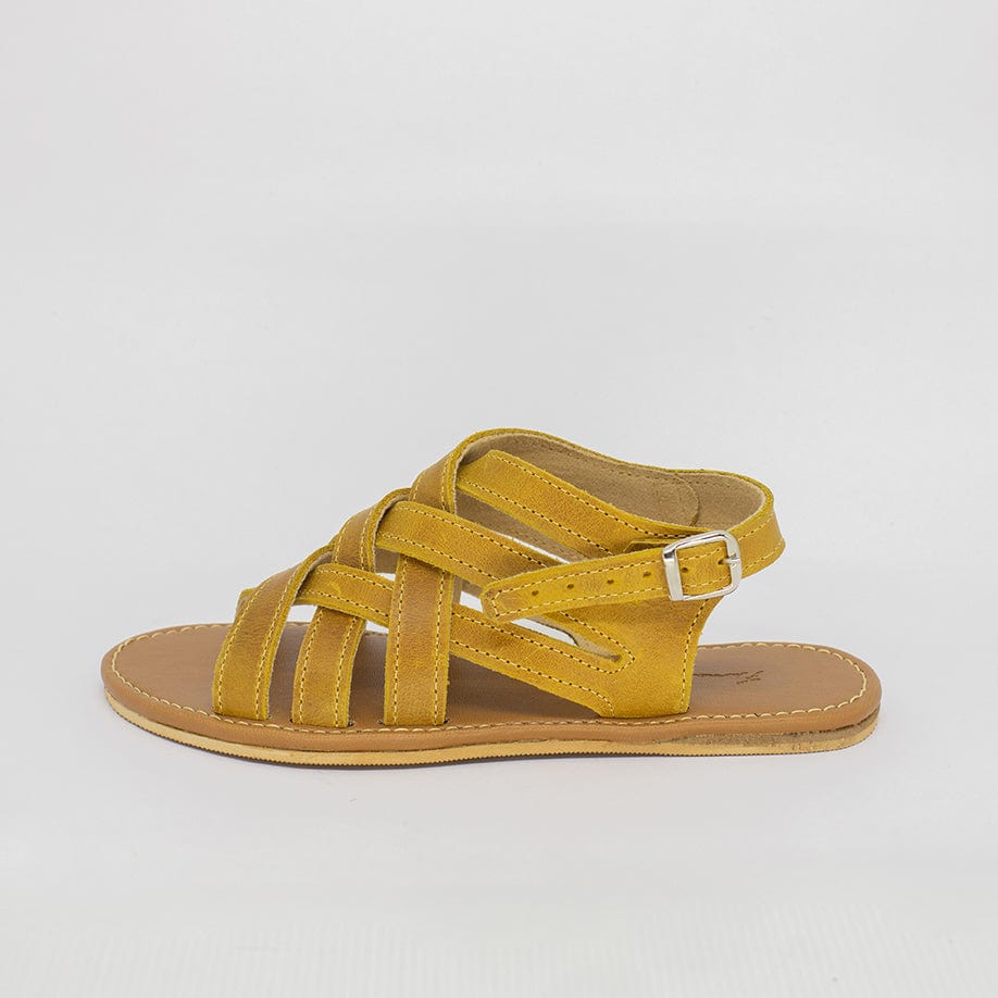 Sandália Rasteira Feminina Mostarda FV C-1