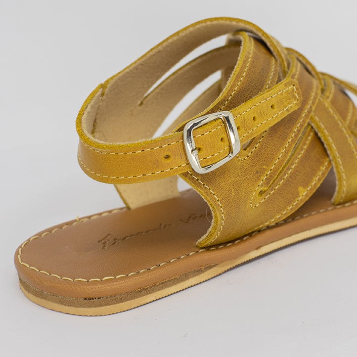 Sandália Rasteira Feminina Mostarda FV C-1