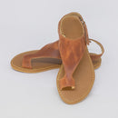 Sandália Rasteira Feminina Marrom FV C-9