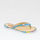 Sandália Rasteira Feminina FV Palha