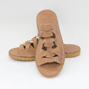 Sandália Rasteira Feminina Marrom FV S-M Trançada