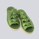Sandália Rasteira Feminina Verde FV S-M Trançada
