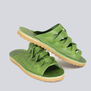 Sandália Rasteira Feminina Verde FV S-M Trançada