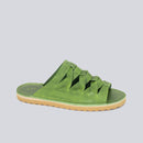 Sandália Rasteira Feminina Verde FV S-M Trançada