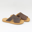 Sandália Rasteira Feminina Marrom FV Vovó